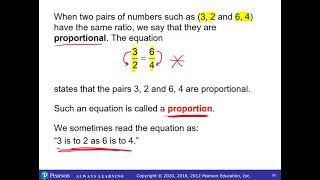 Eric's Algebra Lecture: Ratios, Rates, and Proportions