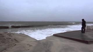 On the Beach with Hurricane Sandy, at Point Lookout,NY