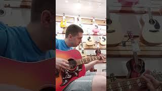 Flatpicking on a Gibson Hummingbird Satin. Review coming soon. #musicpractice #bluegrass #gibson