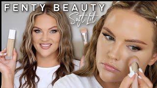 FENTY BEAUTY SOFT LIT NATURALLY LUMINOUS HYDRATING LONGWEAR FOUNDATION REVIEW + MULTI DAY WEAR TEST!