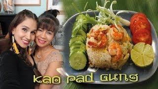 GEBRATENER REIS KHAO PAD GUNG ข้าวผัดกุ้ง WIE IN THAILAND