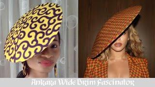 DIY Ankara Wide Brim Fascinator / How to Make a Circular Fascinator Hat / Beyonce Inspired Tutorial