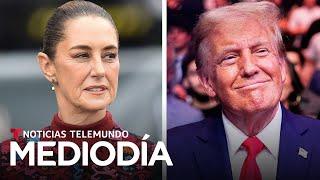 Trump asegura que llegó a un acuerdo con Sheinbaum. Ella dice que no es así | Noticias Telemundo