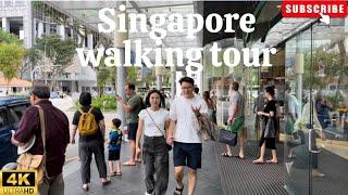 Singapore street walking tour |4k| 