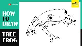How to Draw Tree Frog
