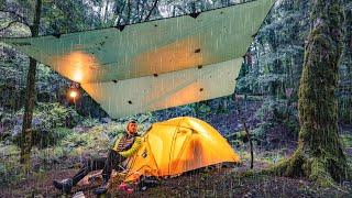 Tent Camping in the Heavy RAIN