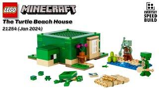 LEGO Minecraft - The Turtle Beach House - 21254 Speed Build