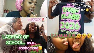 last day of school.. as a sophomore + grwm | Camryn Attis #school