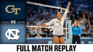 Georgia Tech vs. North Carolina Full Match Replay | 2024 ACC Volleyball