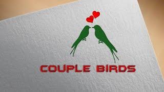 Couple bird logo design on Android phone || professional logo design pixellab tutorialSudhirEditing