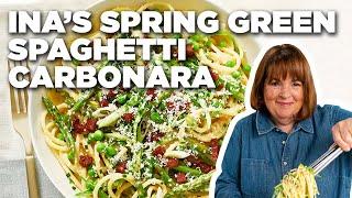 Ina Garten's Spring Green Spaghetti Carbonara | Barefoot Contessa | Food Network