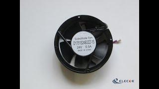 D1751S24B3ZZ-15 24V 0.5A 3Wires Cooling Fan  Replace