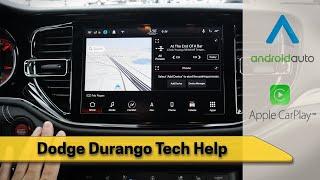 Connecting a phone, plus how to setup Android Auto and Apple Car Play in the Dodge Durango