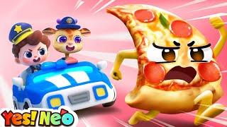 Police and Runaway Pizza | Sharing is Caring | Police Rescue | Nursery Rhyme & Kids Songs | Yes! Neo