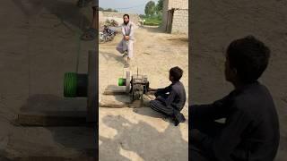 Engine Startup with Rope Help #shorts