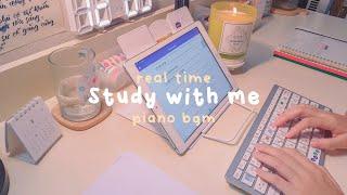 VIDEO NÀY SẼ GIÚP BẠN TẬP TRUNG HỌC TRONG 1 TIẾNG // study with me #10 (piano bgm) // jawonee