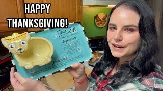 cook thanksgiving dinner with me and Ted! ~ holiday vlog