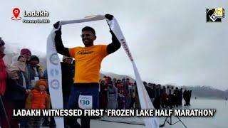 Ladakh hosts world's highest frozen lake marathon, enters Guinness World Records