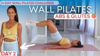 Wall Pilates Workout for Weight Loss | Beginner Friendly | Day 2 | Pilates Abs & Glutes