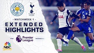 Leicester City v. Tottenham Hotspur | PREMIER LEAGUE HIGHLIGHTS | 8/19/2024 | NBC Sports