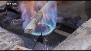 How to make a handmade Walking stick | Traditional Greek cane from Crete island. 