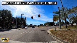 Driving around Davenport, Florida - Central Florida - 4k