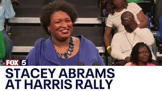 Stacey Abrams speaks at Kamala Harris Atlanta rally: 'We're not going back' | FOX 5 News