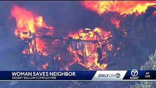 Woman saves elderly neighbor, dogs from Desert Willow Complex Fire in New Mexico