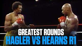 Marvin Hagler vs Tommy Hearns Round 1 | GREATEST ROUND OF BOXING | ON THIS DAY