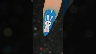 Cute Bunny Nail Art #shorts #cutenailart