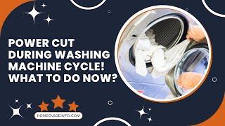 Power Cut During Washing Machine Cycle | Electricity Gone while Washing Machine Cycle!