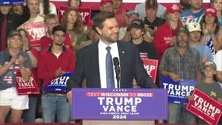 FULL REMARKS: JD Vance rally in Eau Claire, Wisconsin, Tuesday