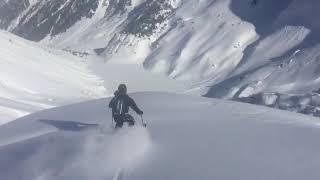 Magical snow conditions skiing off piste in Les Avals, Courchevel, with a private ski instructor