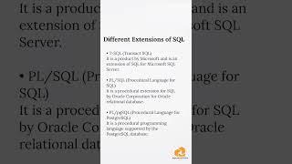 What is SQL? And extensions of SQL.#dbms #sql