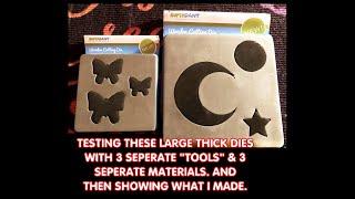 3 TESTS 3 TOOLS 3 MATERIALS GLOBLELAND BIG DIES + PROJECT SHARE