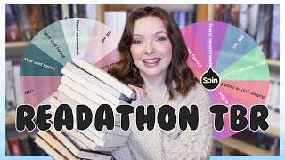 my readathon tbr for 72 hours in the reading nook  ️