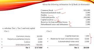 Chapter 12- How to determine capital adequacy-Problem 1