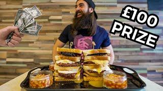 HOGAN'S GIANT SCOTTISH SANDWICH CHALLENGE | £100 PRIZE | DEFEATED ONCE IN SIX YEARS | BeardMeatsFood