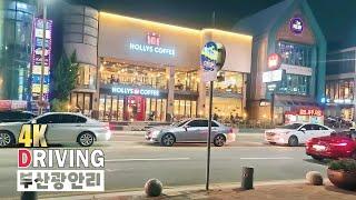 4K SUNSET  DRIVE  UHD BUSAN KOREA  Let's Drive GWANGALLI BEACH ROAD | 부산 광안리비치 해변로를 같이 드라이브해 보아요