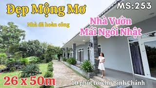 Nhà Vượn MỘNG MƠ  Thiết Kế Mái Nhật - Gần Bình Chánh - Thuý Kiều bán nhà vườn ven SG