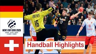 Germany Vs Switzerland Handball Highlights EHF EURO 2026 Qualifiers