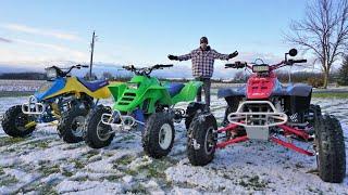 I Bought The Three Fastest 250cc 2-Stroke Quads Ever Made (Then Raced Them)