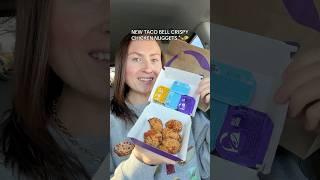 trying taco bell's NEW CHICKEN NUGGETS and wild sauces!  #tacobell #fastfood #nuggets