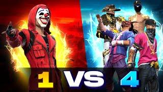 New Solo Vs Squad Badge99 Hard Clash Battle Who Will Win? - Garena Free Fire