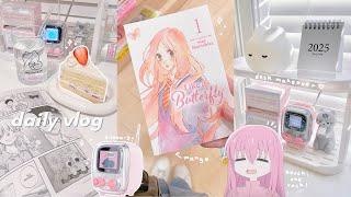 aesthetic daily vlog // desk makeover, tiivoo-2 unboxing, manga shopping, aliexpress haul, anime