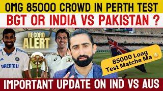 Border Gavaskar Trophy Or India Vs Pakistan? 85000 Crowd In Perth Test | Ind Vs Aus | BGT