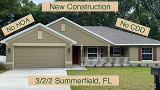 Adams Homes 1540 Full Tour Walkthrough FOR SALE -Summerfield, FL Near the Villages NO HOA NO CDD!!!