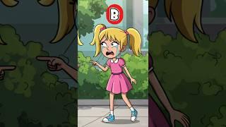 Can You SPOT The Real Daughter? #riddle #brainteaser #shorts