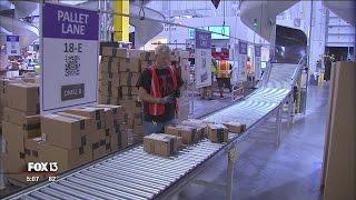 Inside an Amazon fulfillment center