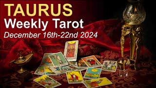 TAURUS WEEKLY TAROT READING "THE RAINBOW OF BLESSINGS TAURUS" December 16th - 22nd 2024 #weeklytarot